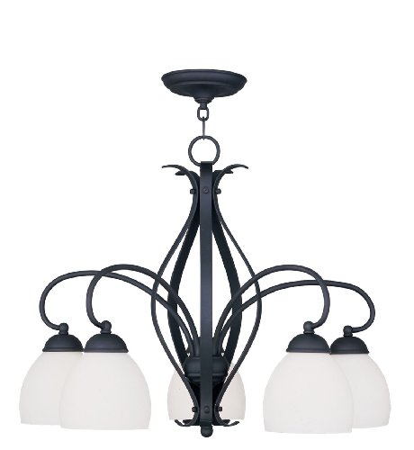 Livex Lighting 4775-04 Brookside 5-Light Chandelier, Black