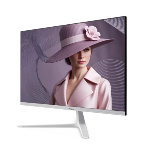 Image of FINGERS The Big Picture Satin-2400 LED Monitor (23.8 inch / 60.47 cm, Full HD 1920 x 1080 Pixels, Ultra-Slim & Frameless, Wall Mountable & Tiltable, Eye Care Features, 100 Hz Refresh Rate) - White