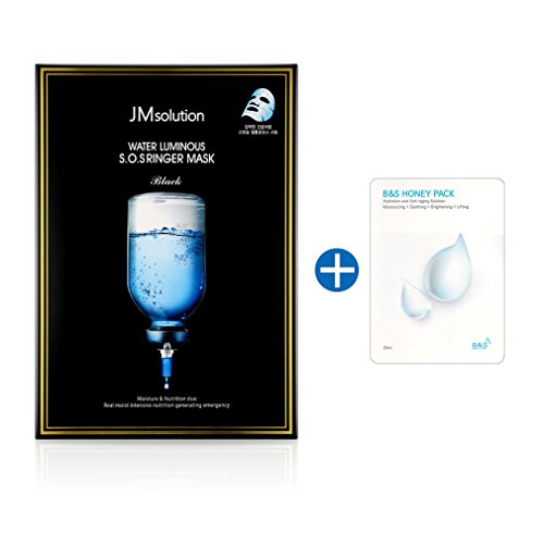 JM solution Water Luminous SOS Ringer Mask 10 sheets with 1 sample in the box Korea Facial Mask