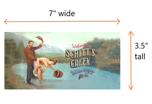 Schitt's Creek Town Sign Magnet - Large 7x3.5 Inch Refrigerator Magnet, David Alexis Johnny Moira Gift - View #7
