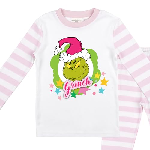 Bioworld The Grinch Youth Girl Long Sleeve Holiday Pajama Set2