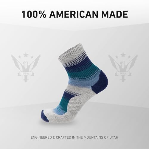 Image of GRIP6 Wool Micro-Crew Socks: Lightweight Wool Socks for Hiking, All Day Comfort - Wicking Crew Socks for Men and Women