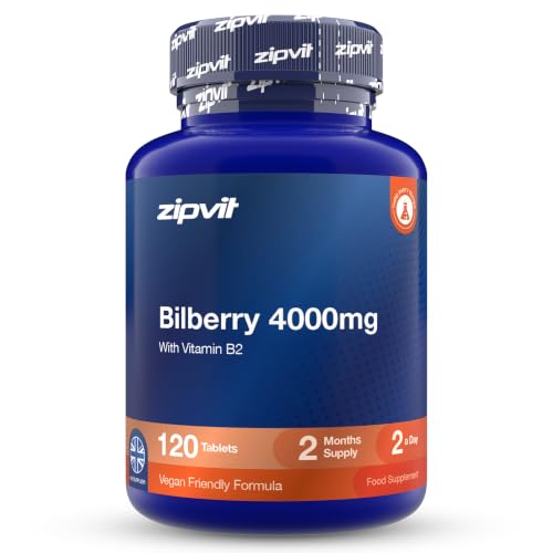 Image of Zipvit Bilberry Extract 4000mg with Vitamin B2, 120 Tablets