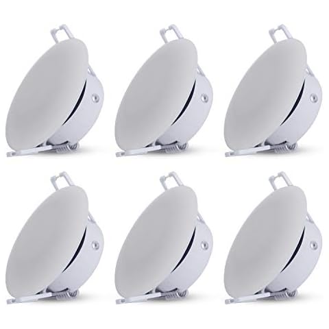 Facon 3 Inch LED RV Puck Light, DLFST3-008, Full Aluminum Recessed Mount Down Light 12V Interior Light for RV Motor-Homes Camper Caravan Trailer Boat, 4000K Cool White (6 Packs) Cover