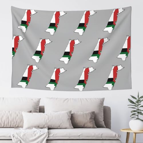LGHDFYO State of Palestine Flag Map Tapestry