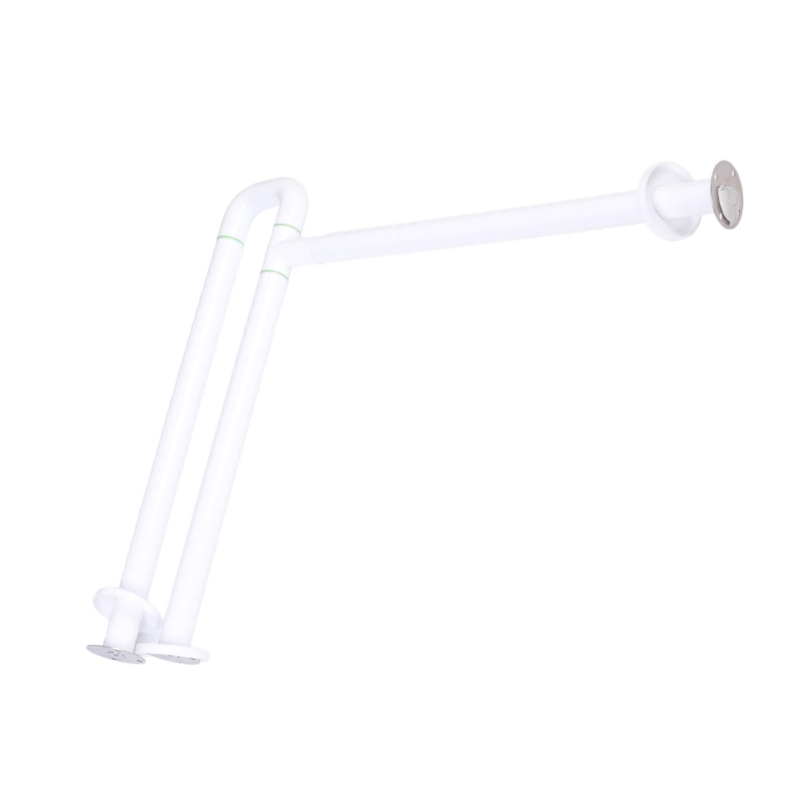 Barra de Seguridad para Inodoro Barra de Apoyo Plegable con Anillo