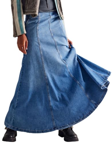 スカート hejokr Maxi Denim Dungarees Skirt 000000013814_d99UHEQ.jpg
