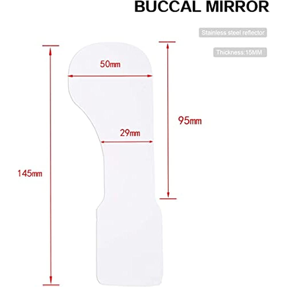 ELSHY LED Orthodontics Mirror Dental Double-Sided Reflector, Anti-Fog Dental Mirror with Light pour Clinique Dentaire Dents Bouche Réflecteur Photographie Miroir Outils Dentaires