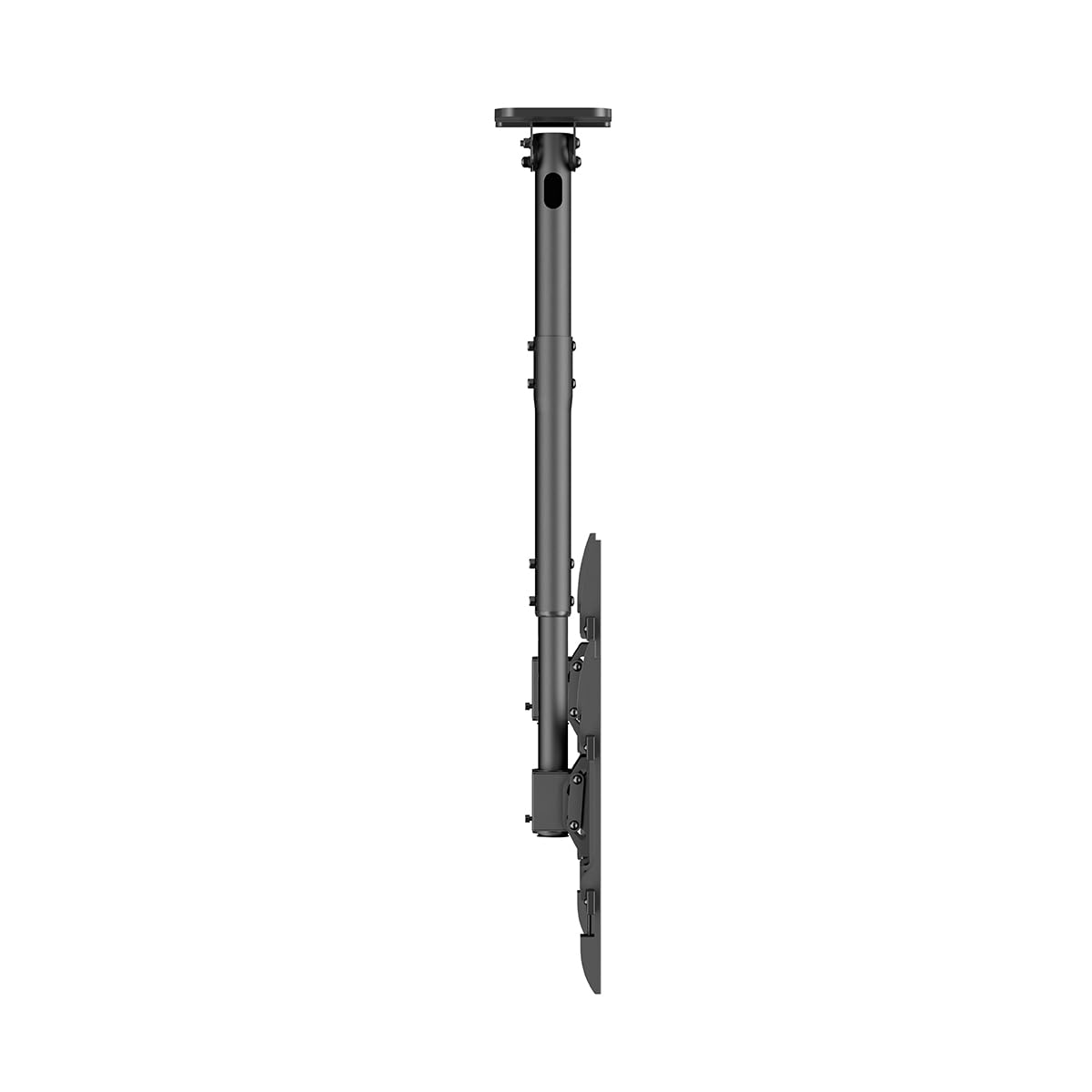 My Wall Supporto mobile per TV da soffitto – HD8L, supporto da soffitto per TV da 43"-86", girevole e inclinabile, asta telescopica, max. 60 kg, supporto da soffitto per TV per soffitti piatti e