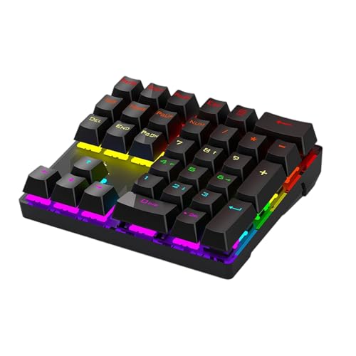 Pavé numérique mécanique USB hotswap clavier étanche 33 touches RVB pour ordinateur