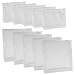 BCP 10 PCS Small Large PVC Transparent Plastic Cosmetic Organizer Bag Pouch With Zipper Closure,Travel Toiletry Makeup Bag 6 x 4.5 Inch,7 x 7.5 Inch