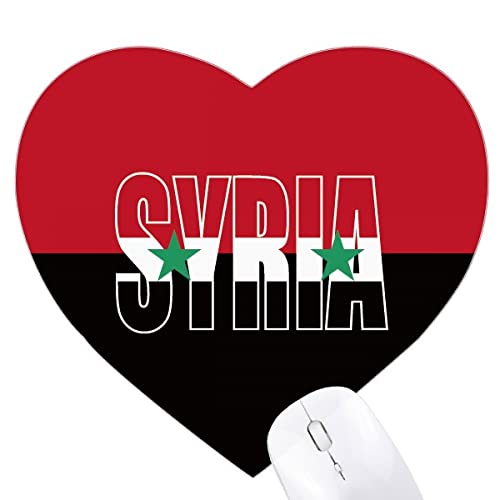 Tapis de souris Syrie cœur antidérapant pour éviter les douleurs de poignet