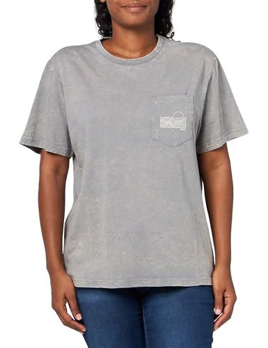 T-shirt de pêche HUK pour femme t-shirt à poche effet minéral wash confortable