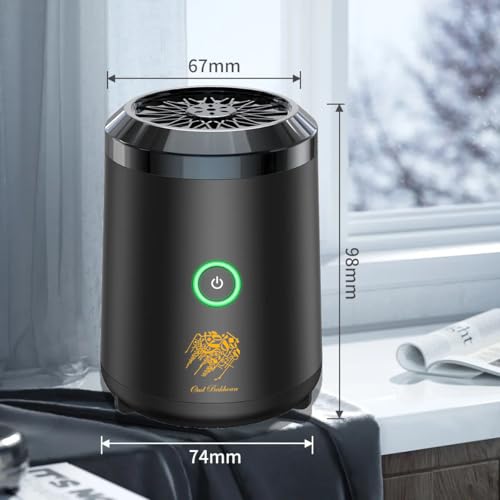 Bakhoor BoSidin Stylish Portable Incense Burner | USB Rechargeable burner | Electric Arabic Mubkhara Device for Home Office and Car (Black)