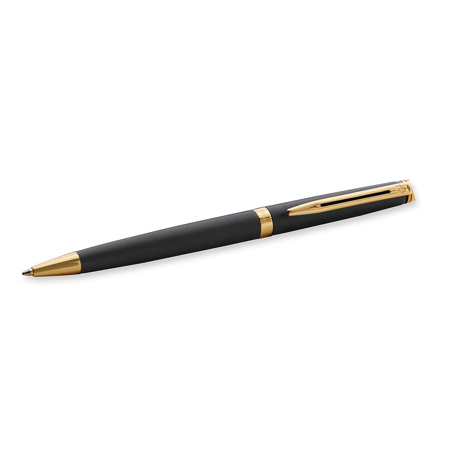 Waterman Hémisphère Ensemble stylo plume et stylo à bille avec gravure, kit d'écriture de luxe, personnalisable, cadeau d'anniversaire, d'anniversaire et de Noël, noir mat G.T
