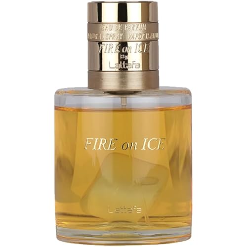 Lattafa Fire On Ice – Fruity, Spicy, Woody, Ambery – Eau de Parfum Spray Long-Lasting Fragrance for Unisex, 3.71 Ounce / 110 ml