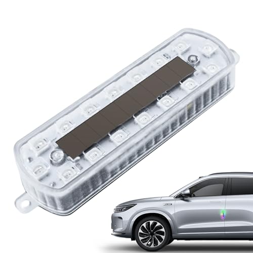 Feux Stroboscopiques LED pour Camions,Feux Clignotants Solaires Sans Fil Multicolores - Éclairage D’Avertissement Et D’Urgence Automobile Pour Moto, Camion, Drone Et Châssis