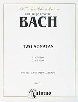 Paperback Two Sonatas (G Major and E Minor): Flute & Basso Continuo Book