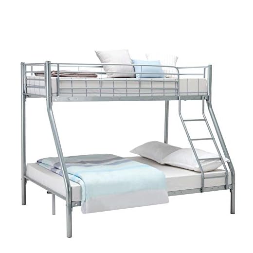 Panana Triple Bunk Bed 3FT Single 4FT6 Double Metal Bed Frame available in White Black,Silver