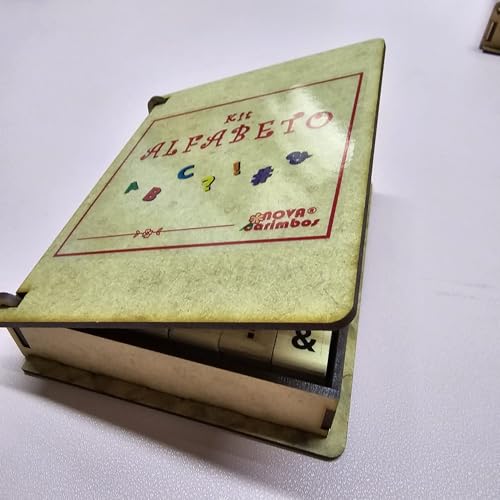 Kit Carimbos Alfabeto - 30 peças - tamanho aprox. 1,5x1,5cm cada letra