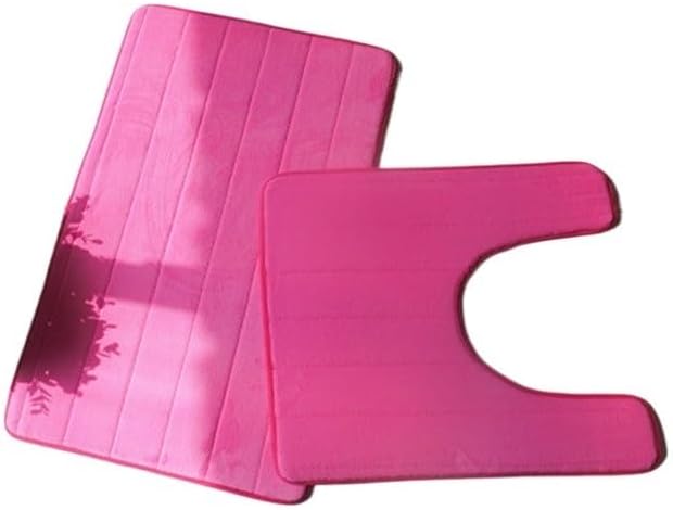 Miniatura 9 de Non Slip Alfombra De Baño De Espuma Viscoelástica, Tapete Moderno, Antideslizante, 3 Unidades Por Juego Bathroom Rugs (Color  Purple 3pieces, Size