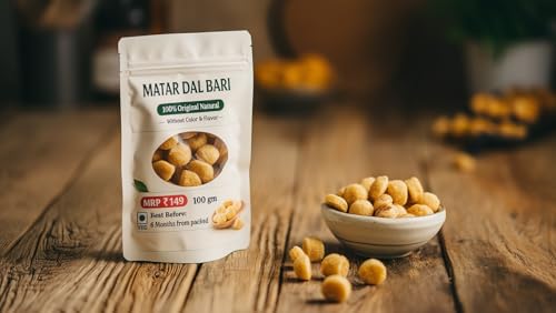 Image of 100% Original Matar Dal bari,No color,No Fragrance mix,Matar dal bari,100gms pack of 1