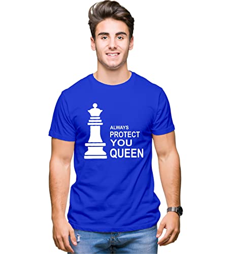 Image of Hangout Hub Hangout-Hub-NP18 Men's & Women's Round Neck T-Shirt-Together Forever | Always Protec Trust King Queen-Pack of 2-Couple T-Shirts
