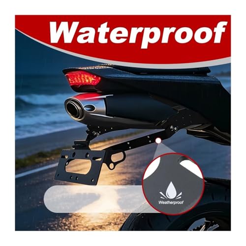 Support plaque d'immatriculation moto CBR600RR rigide anti-vibrations 13-25