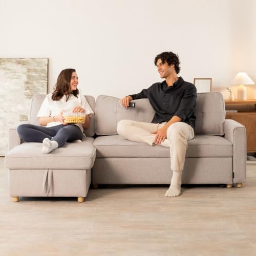 Variante de Nalui sofa chaise longue Reversible Gris Claro 213x129x81cm