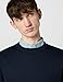 Lacoste Men's Merino Wool Crew Neck Sweater, Navy Blue, X-Large