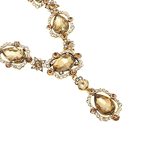 Image of SOHI Contemporary Necklace for Women and Girls, Necklace with Chain detailing for women, Statement jewellery, Fashion Jewellery for women, Imitation, ladies