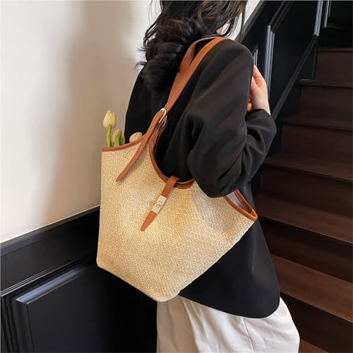 Summer Weaving Underarm Bag Beach Vacation Bags Handmade Casual Simple Portable Elegant For Seaside Holiday4