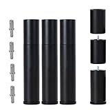 Adjustable Bed Legs Replacement for Adjustable Bed Base Frame, Different Threads Include,12 inch 3-in-1 Screw in Legs Set of 4