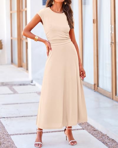 image for BTFBM Summer Outfits For Women 2026 Two Piece Sets Casual Crew Neck Sh