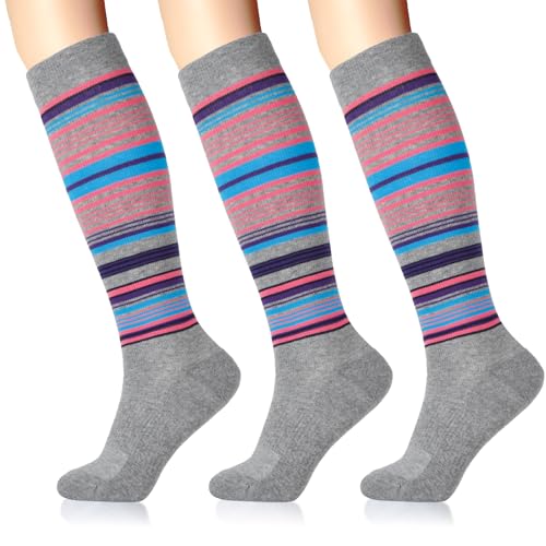 Image of 15-20 mmHg Cotton Compression Socks for Women & Men