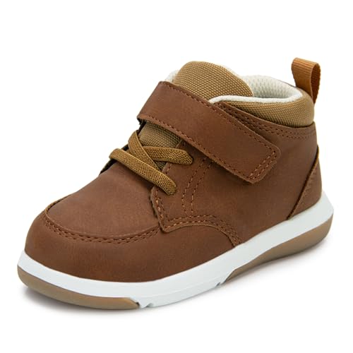SKYWHEEL Toddler Sneakers Size 6 Brown Stain Resistant Indestructible Waterproof No-Slip Walking...
