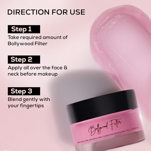 Image of RENEE Bollywood Filter Face Primer 15gm | for a Flawless & Smooth Skin | Blurs Fine Lines, Wrinkles & Pores Instantly | Hydrating, Lightweight & Non-sticky | Cruelty-free