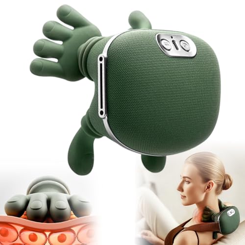 Neck Massager, 2025 New Neck and Back Massager, Real Hands Massager, Electric Deep Tissue 4D Kneading Massage, Simulated Human Hand Design for Pain Relief and Muscle Relax (1 pcs)