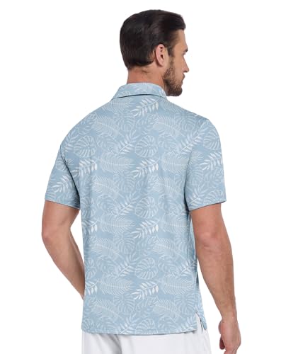 Image of ZITY Men's Golf Shirts Short Sleeve Print Patterns Casual Collared Polo