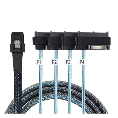 Cable adaptador S/AS 36P SFF-8087 a SFF-8482 S/AS 29+15P 0.5m miniatura 3