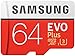 Price comparison product image Samsung EVO Plus 64 GB microSDXC UHS-I U3 100 MB/s Full HD & 4K UHD Memory Card with Adapter (MB-MC64GA)