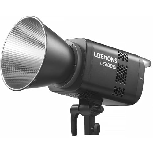 Godox LE300Bi Bi-Color LED Video Light, 300W Adjustable 2800K–6500K, CRI/TLCI 96+, Bowens Mount, App Control, Silent Cooling, and Dimming for Studio, Film, Portrait, Live Streaming, and Video