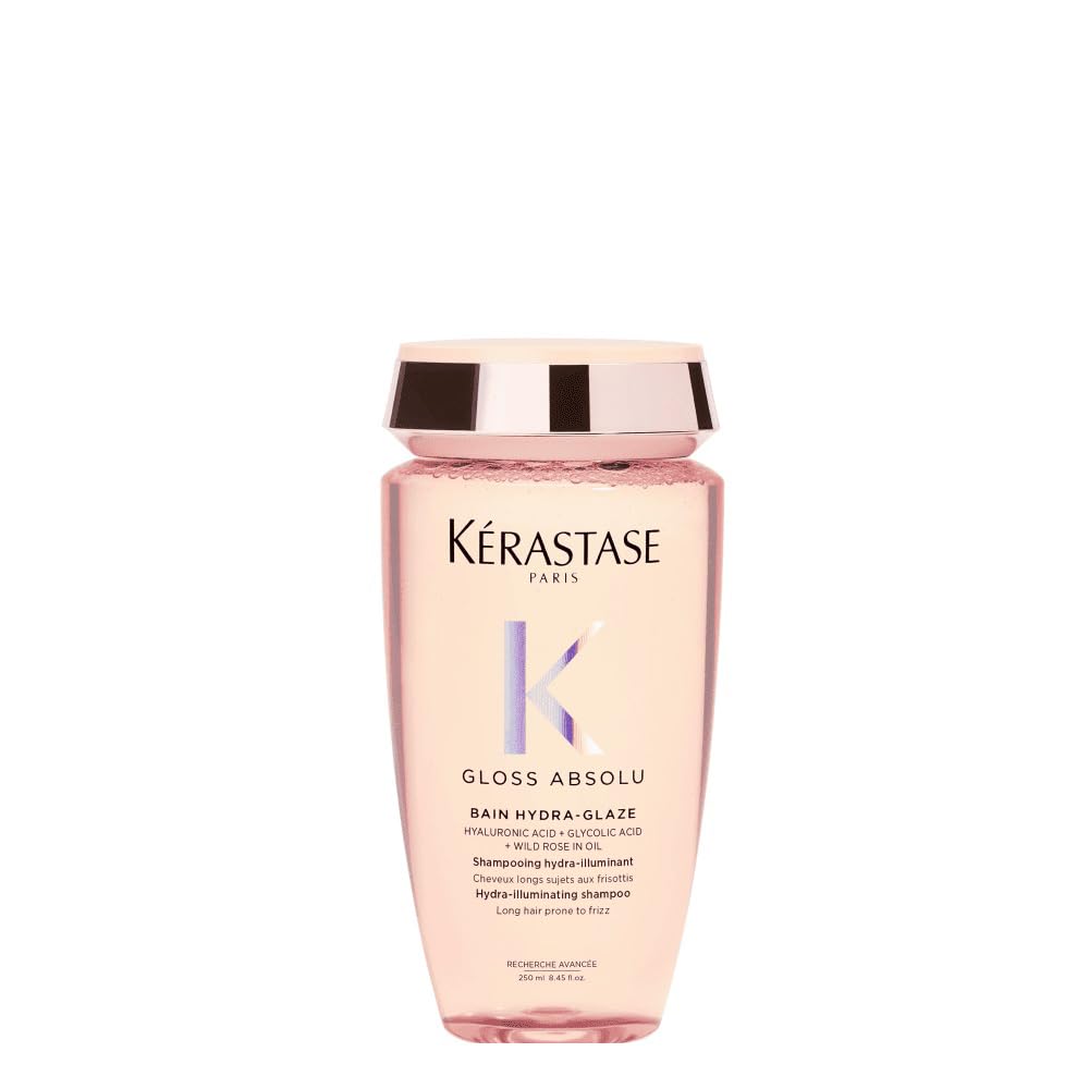 Kérastase Trio Spring Set Gloss Absolu 2026 545 ml - Pack Cabello Largo con Encrespamiento, Champú Bain Hydra-Glaze 250 ml, Insta-Glaze 200 ml y Anti-Frizz Glaze Milk 45 ml