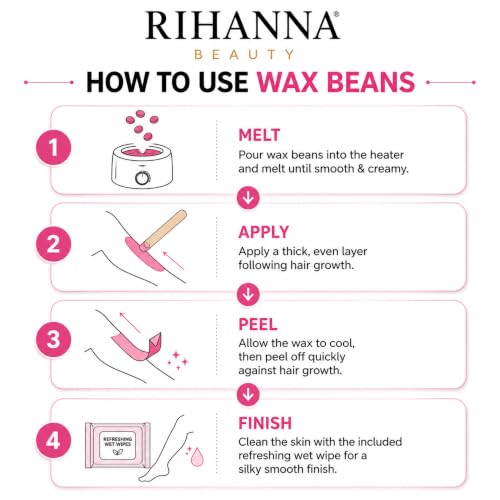 RIHANNA BEAUTY Lavender Brazilian Hard Wax Beans 75g - Image 5