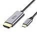 USB C to HDMI Cable Adapter Work Samsung Galaxy S9, QCEs USB Type C to HDMI Cable 4K 6.6Ft Thunderbolt 3 Compatible Apple 2017 MacBook Pro, Galaxy S9+ S8 Plus Note 9/8, LG G5 ChromeBook Pixel