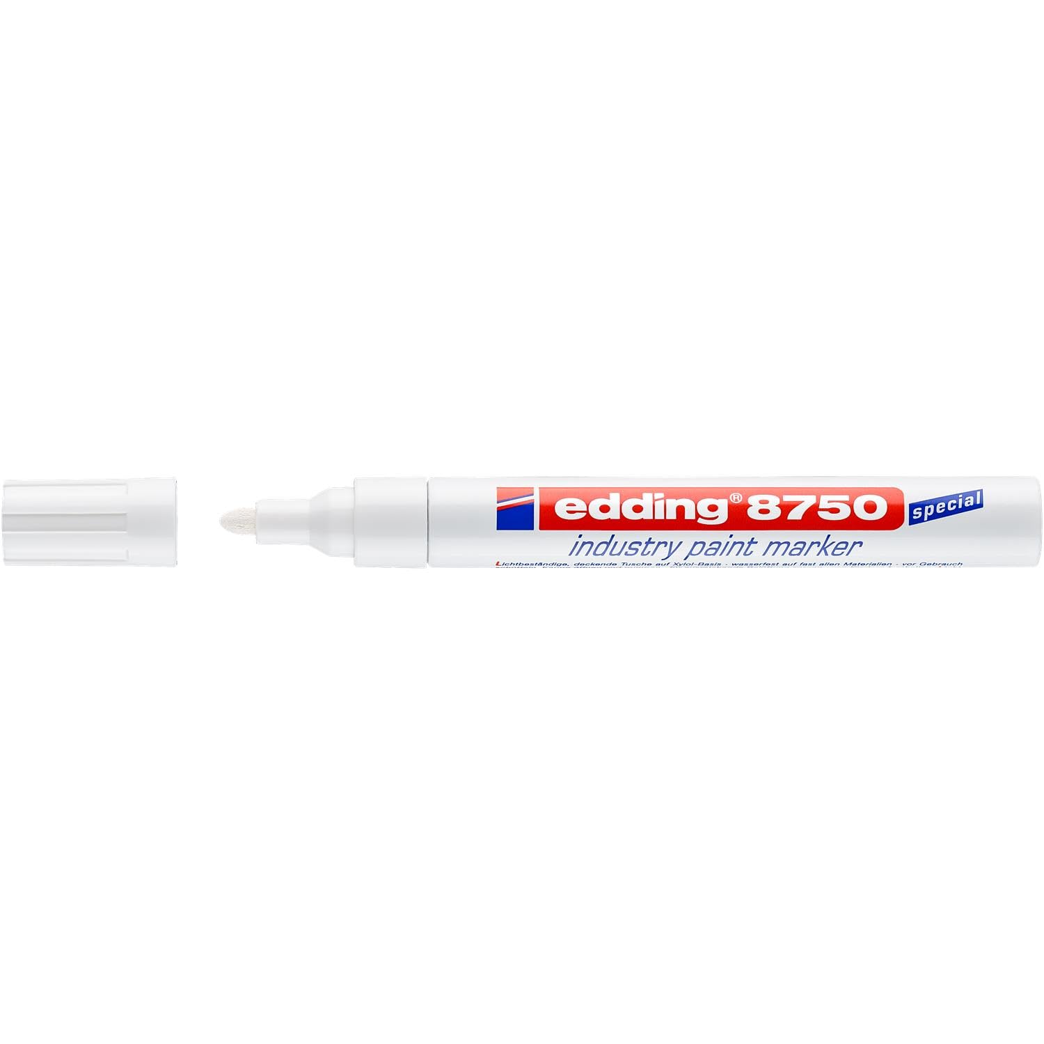 EDDING Lot de 10 Marqueurs Peinture 8750 Spécial Industrie Blanc 2-4 mm