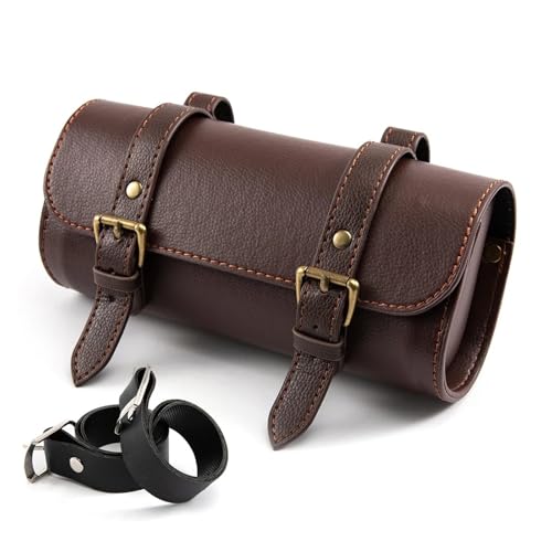 Sacoche de queue moto Sportster sac outils guidon en cuir PU universel