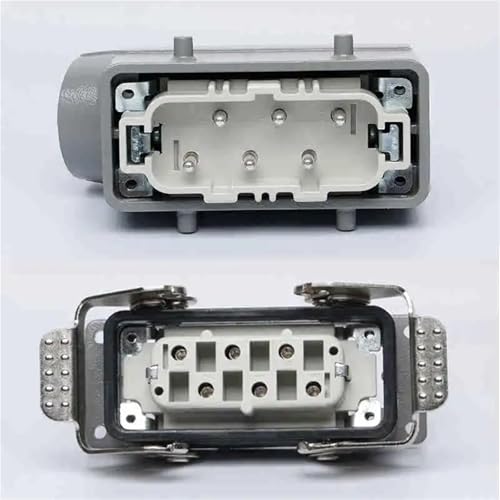 Conector de alta resistencia H16B-HSB-006-1-2 con toma rectangular de 6 núcleos y 35A 3