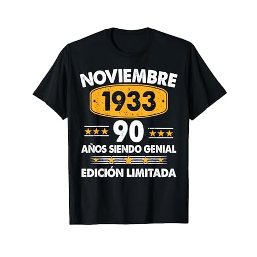 90 Años Cumpleaños Regalo Noviembre 1933 Noviembre 90 Años Camiseta