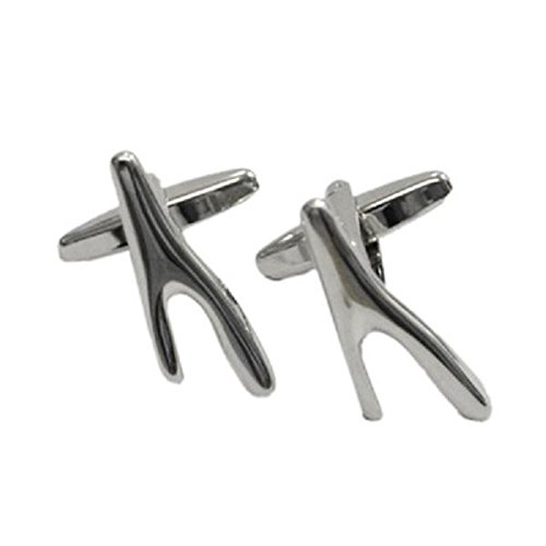 Mancuernillas para hombre Make a Wish Wishbone miniatura 1